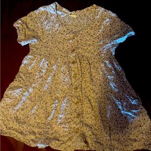 Cute short button dress